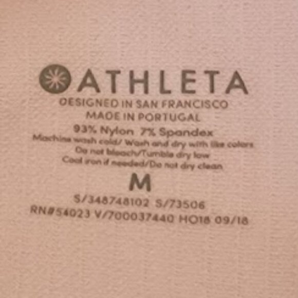 ATHLETA Women's Long Sleeve Turtle Neck Top M Dust Pink - Picture 7 of 11